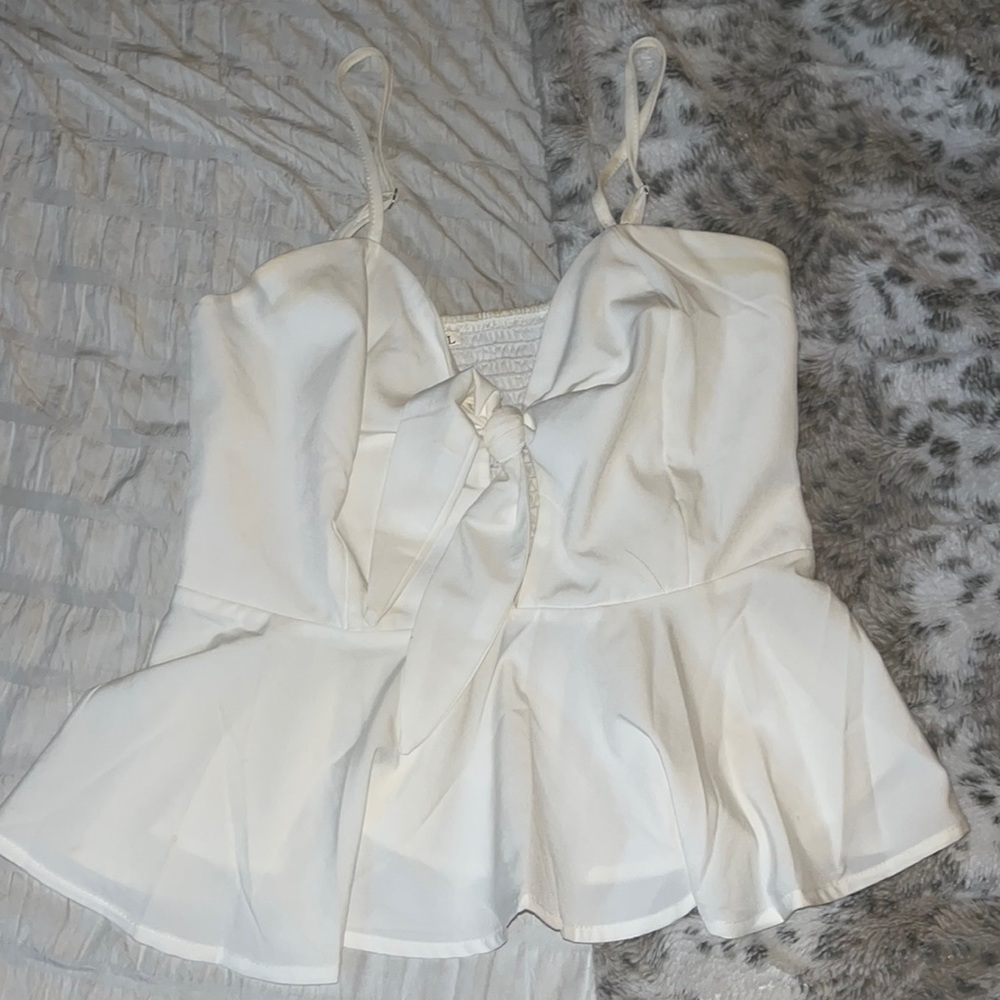 Peplum tank